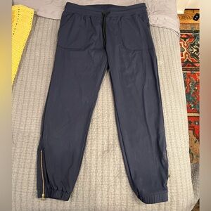 Zyia Active Women's Navy Peak Zipper Joggers